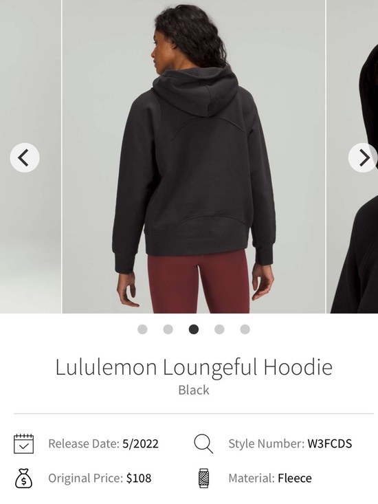 lululemon athletica Tops - lululemon athletica Black Loungeful Hoodie